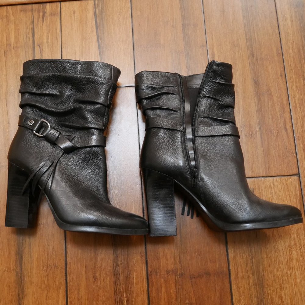 Guess Black Midi Boot - Women's Size 9